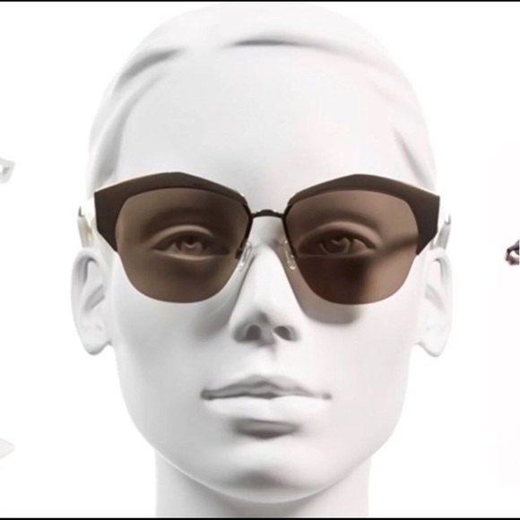 Dior Mirrored Metal Cat Eye Sunglasses - Picture 4 of 4